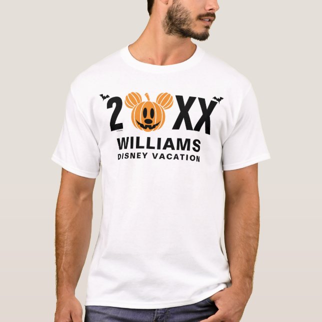Jack-O-Lantern Mickey Mouse | Family Vacation T-Shirt (Front)