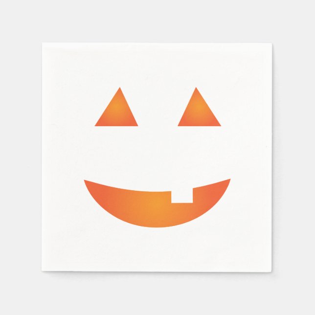 Jack o' lantern napkin (Front)