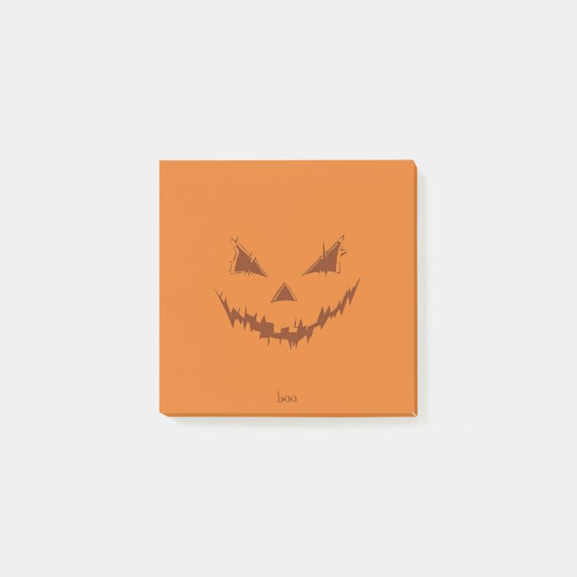 Jack O Lantern Orange Post-it Notes (Front)