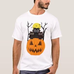 Jack O lantern & Owls T-Shirt