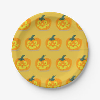 Jack-O’-Lantern Paper Plates