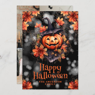 Jack O’Lantern Photo Halloween Card