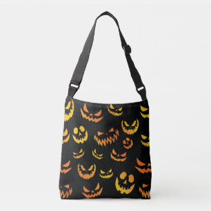 Jack O Lantern Pumpkin Face Crossbody Bag