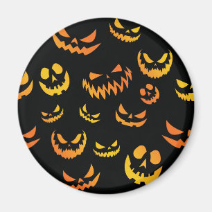 Jack O Lantern Pumpkin Face Magnet