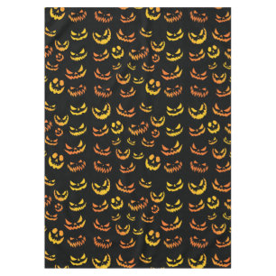 Jack O Lantern Pumpkin Face Tablecloth