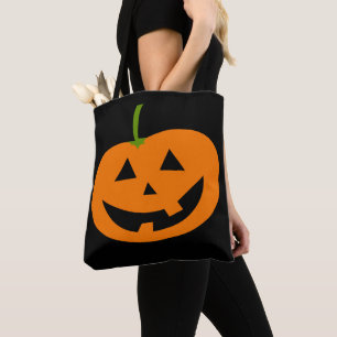 JACK-O-LANTERN PUMPKIN HALLOWEEN TOTE PURSE BAG