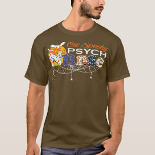 Jack O Lantern Pumpkin One Spooky Psych Nurse Hall T-Shirt