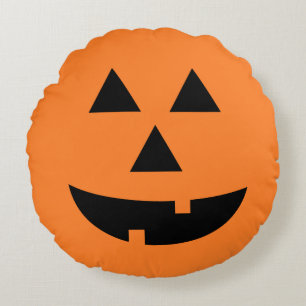 Jack-O-Lantern Pumpkin Orange Halloween Pillow