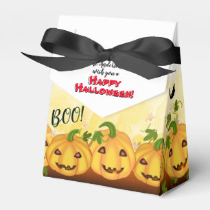 Jack O Lantern Pumpkin Patch Halloween Party Favor Box