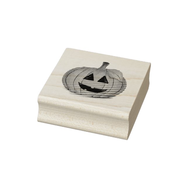 Jack O Lantern Pumpkin Patch Rubber Stamp (Stamp)
