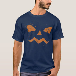 Jack O Lantern Pumpkin Scary Costume Funny Hallowe T-Shirt