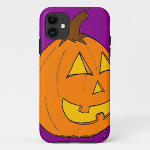 Jack o' Lantern Purple iPhone 5 Case ID