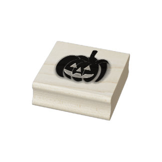 Jack-O-Lantern Rubber Stamp
