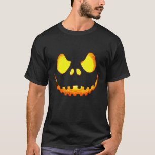 Jack O Lantern Scary Carved Pumpkin Face Halloween T-Shirt