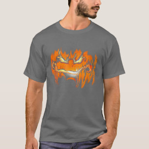 Jack O Lantern Scary Carved Pumpkin Face Spooky Ha T-Shirt