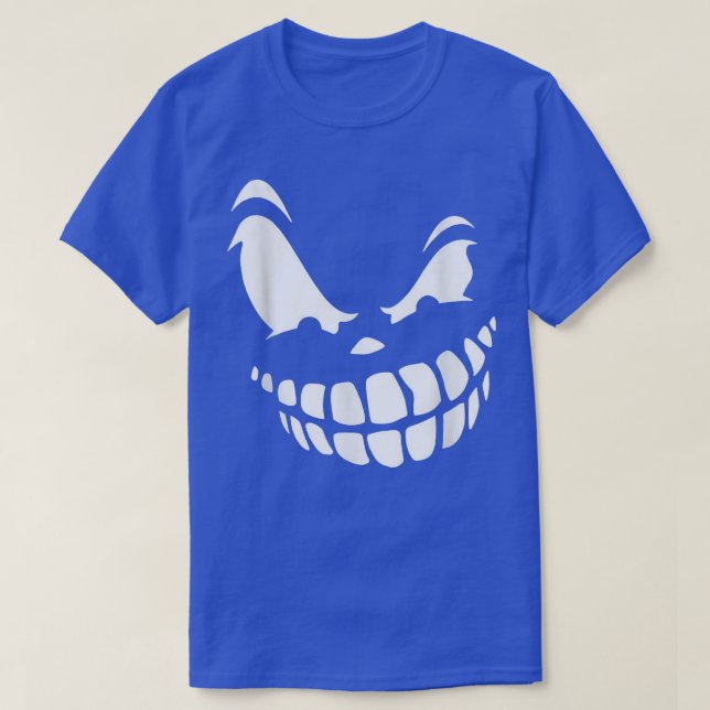Jack O Lantern Scary Pumpkin Face Halloween Costum T-Shirt (Design Front)