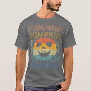 Jack O Lantern Scary Pumpkin Face Vintage Hallowee T-Shirt