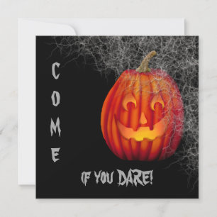 Jack o Lantern Spider Web Halloween Party Invitation