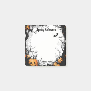 Jack O Lantern Spooky Halloween Post-it Notes