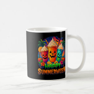 Jack-o-lantern Summerween Vibes Skeleton Summer Wa Coffee Mug