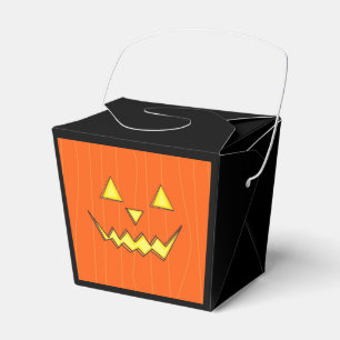 Jack-O-Lantern Take Out Style Party Favor Box
