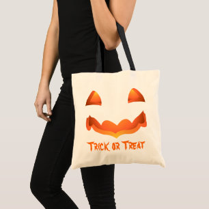 Jack-o-lantern Tote Bag Halloween Pumpkin Bag