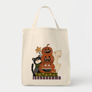 Jack-O-Lantern Totem Halloween Treat Bag