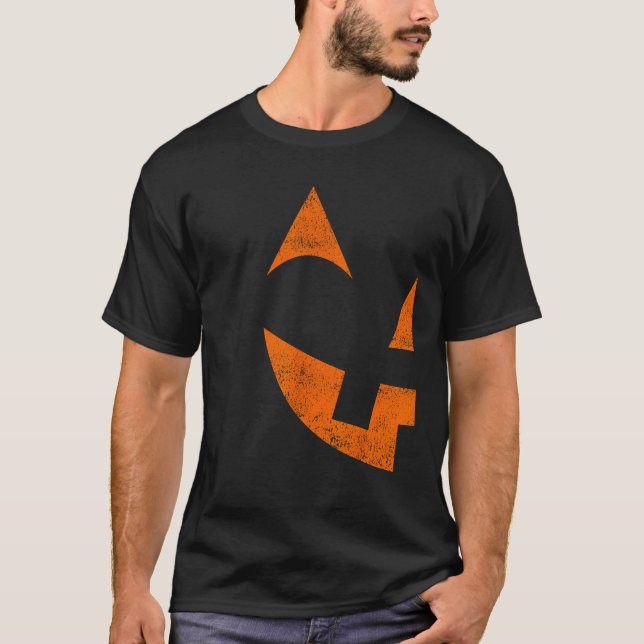 Jack O Lantern Tshirt Halloween Couples Outfits T  (Front)