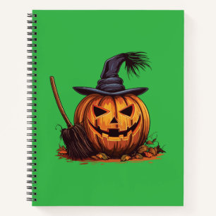 Jack O’ Lantern Witch – Classic Pumpkin Halloween Notebook