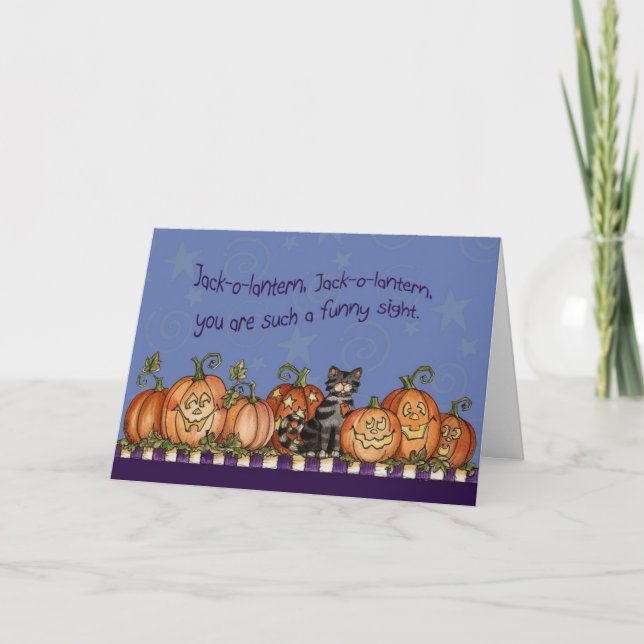 Jack-o-lanterne - Carte de voeux (Devant)