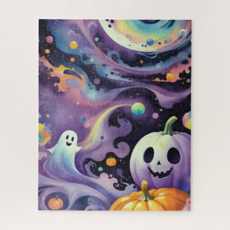 Jack-O'-Lanterns and Friendly Phantoms in Space Jigsaw Puzzle