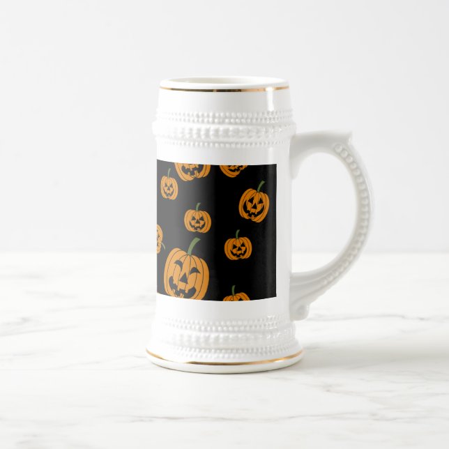Jack O' Lanterns background Beer Stein (Right)