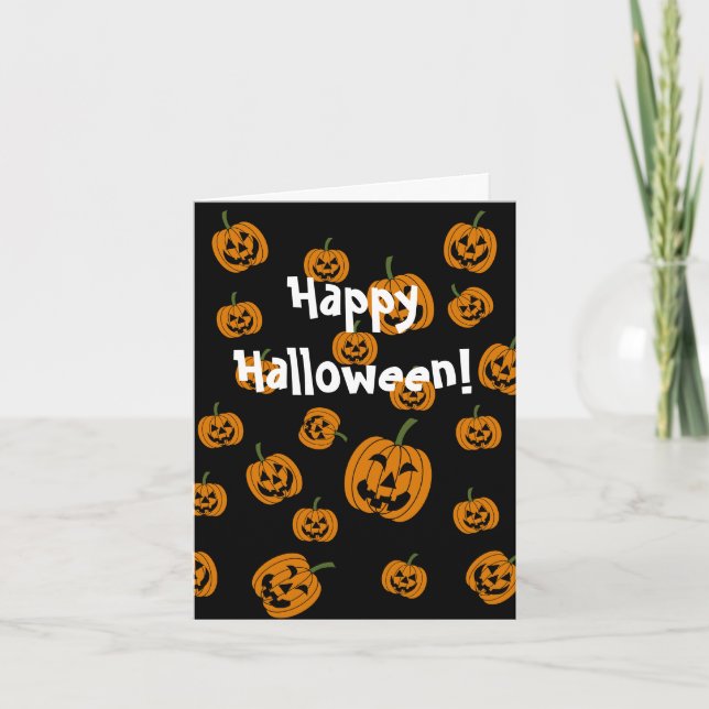 Jack O' Lanterns background Card (Front)
