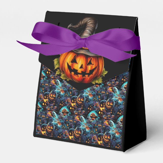Jack O Lanterns  Favor Box (Front Side)