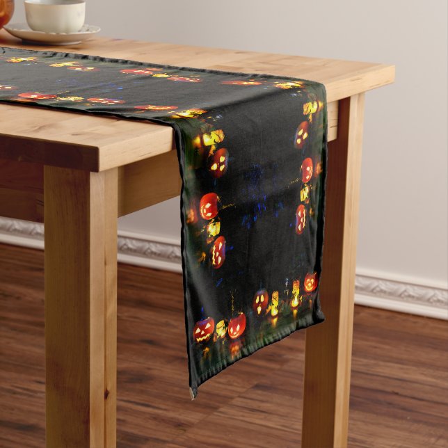 Jack O Lanterns Halloween Medium Table Runner (In Situ)