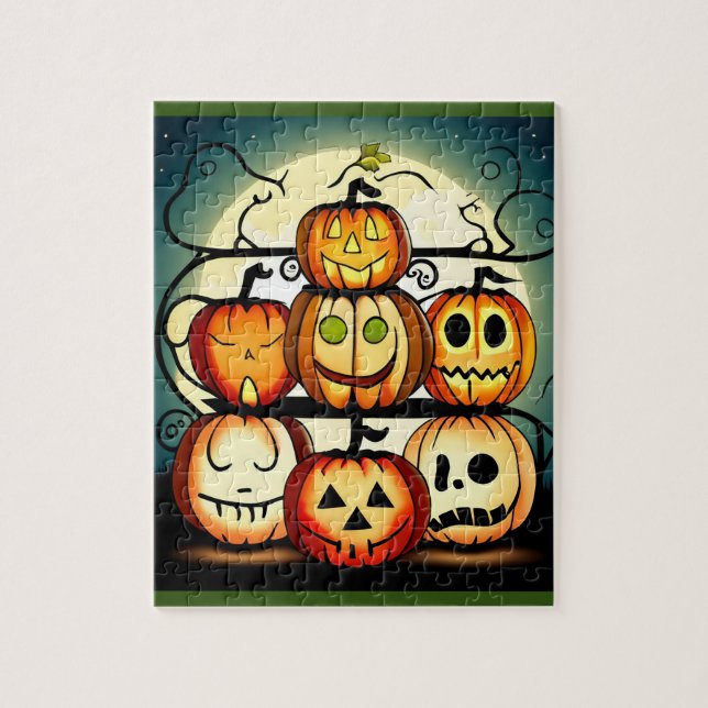 Jack O Lanterns  Jigsaw Puzzle (Vertical)