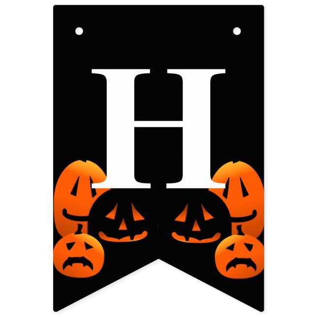 Jack-o-Lanterns Joyeux Drapeau de la fête d'Hallow (Premier drapeau)