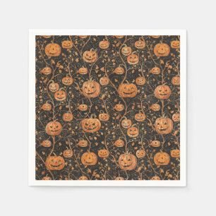 Jack-o-Lanterns on the Vine Napkin