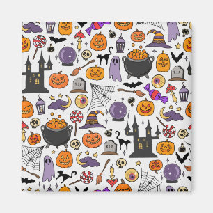 Jack O Latern pumpkin patch, garden orange carving Magnet