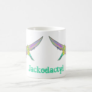 Jack odactyl Colourful Pterodactyl Dinosaur Name Coffee Mug