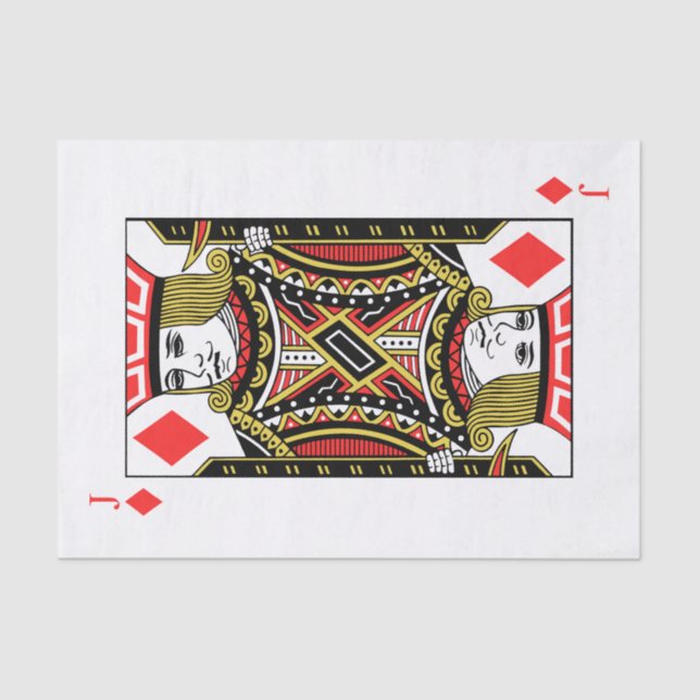 Jack of Diamonds Tissue Paper (Front)