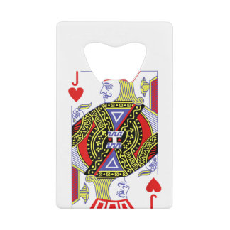 Jack Of Hearts Royal Flush Costume Halloween Playi Credit Card Bottle Opener