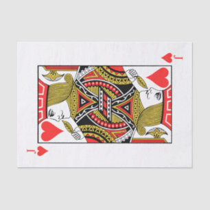 Jack of Hearts Tissue Paper