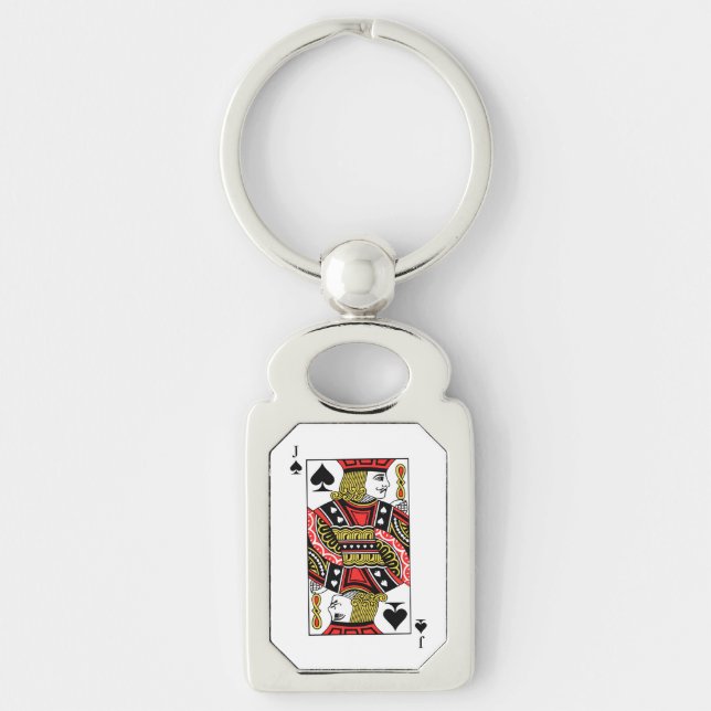 Jack of Spades Keychain (Front)