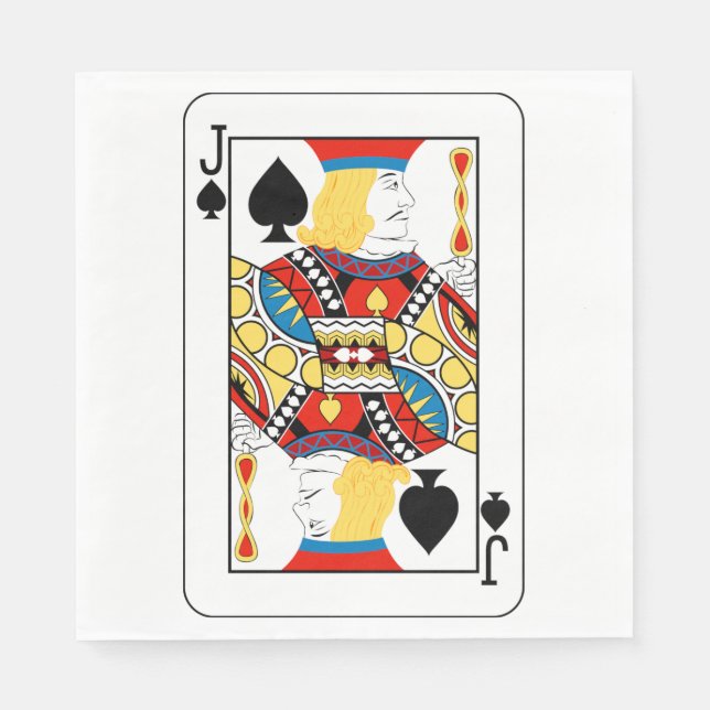 Jack Of Spades Paper Napkins (Front)