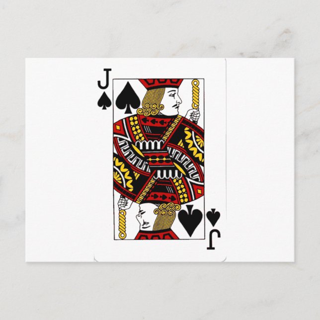 jack of spades.png postcard (Front)