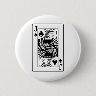 Jack Of The Spades Costume Apparel Halloween Deck 2 Inch Round Button