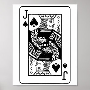 Jack Of The Spades Costume Apparel Halloween Deck  Poster