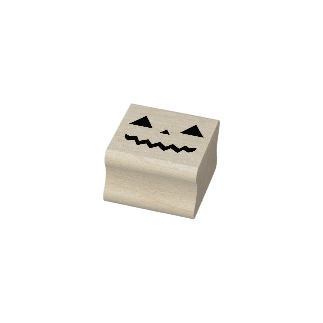 Jack O'Lantern Face Rubber Stamp (Stamp)
