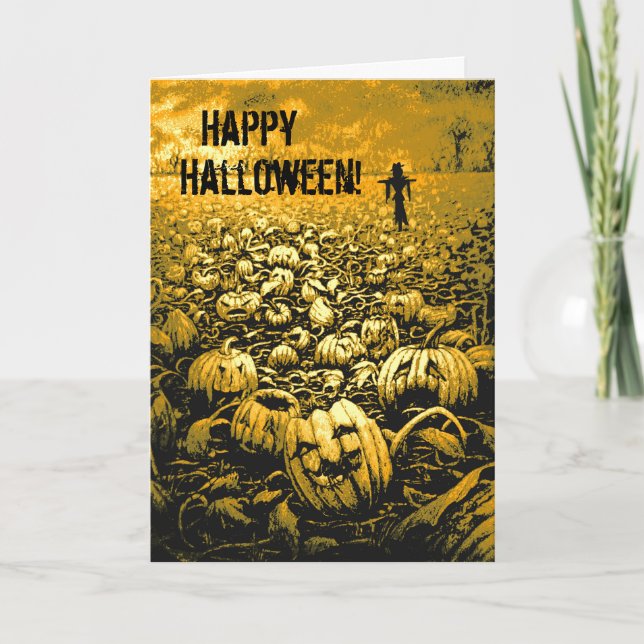 Jack O'Lantern Graveyard Card (Front)